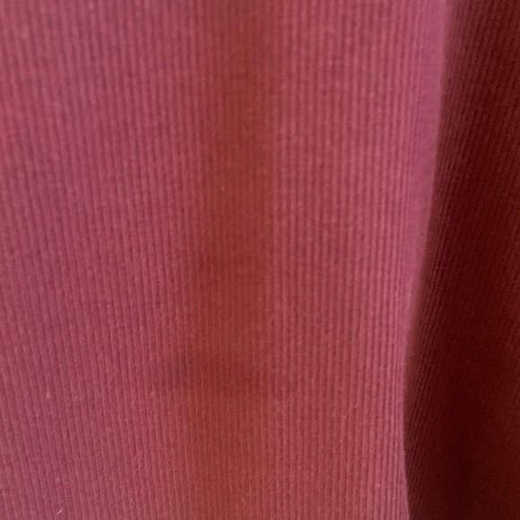 Chico's Deep Red Blouse with Textured Sleeves - Picture 5 of 6